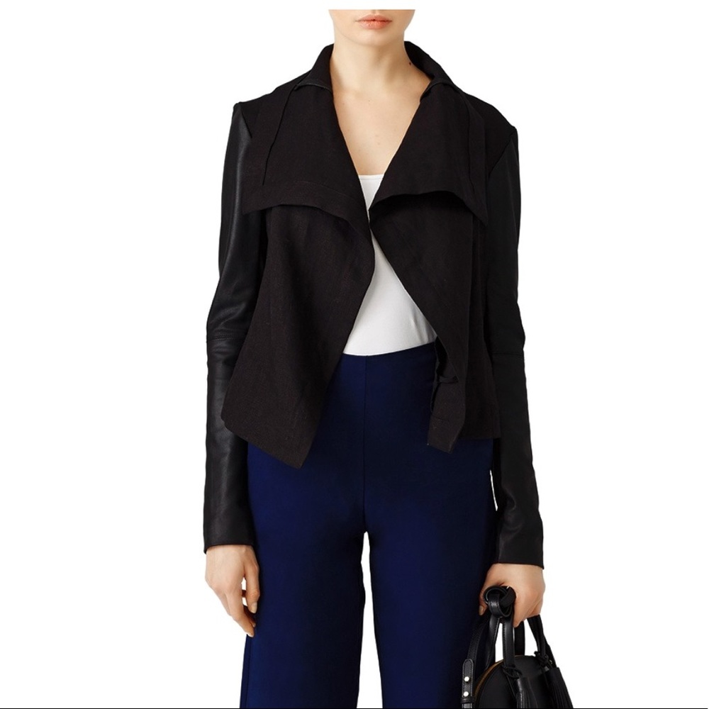 VEDA Black Max Linen Jacket